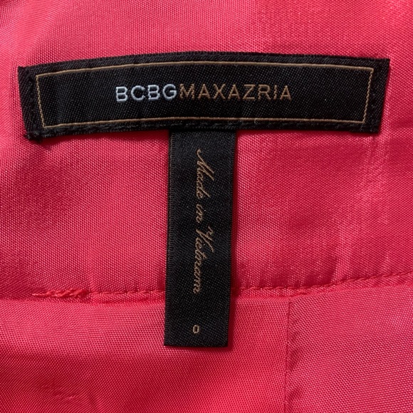 Pink bow skirt with pockets - BCBGMaxAzria size 0 - Picture 2 of 4